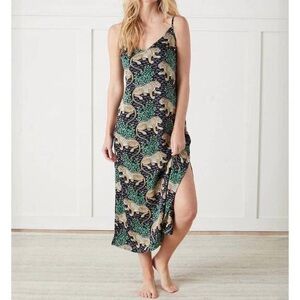 NEW PRINTFRESH chic to sleep nightie dress in bagheera-ink